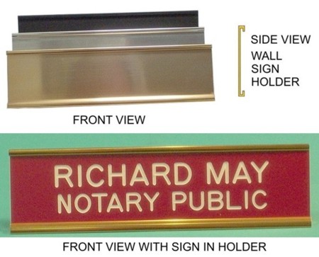 Metal Wall Sign Holder