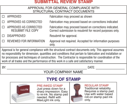 Submittal Review Stamp